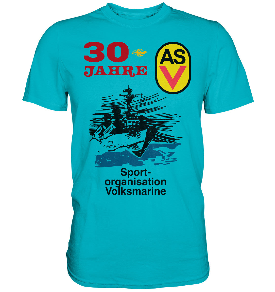 DDR Ostalgie Shirt Unisex • ASV - SPORTORGANISATION VOLKSMARINE