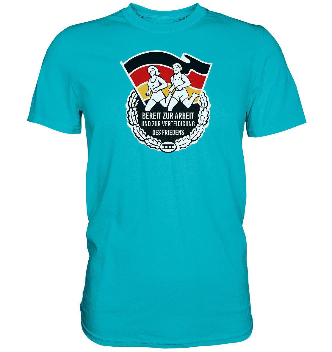 DDR Ostalgie Shirt Unisex • ORDEN - BEREIT ZUR ARBEIT UND ZUR VERTEIDIGUNG