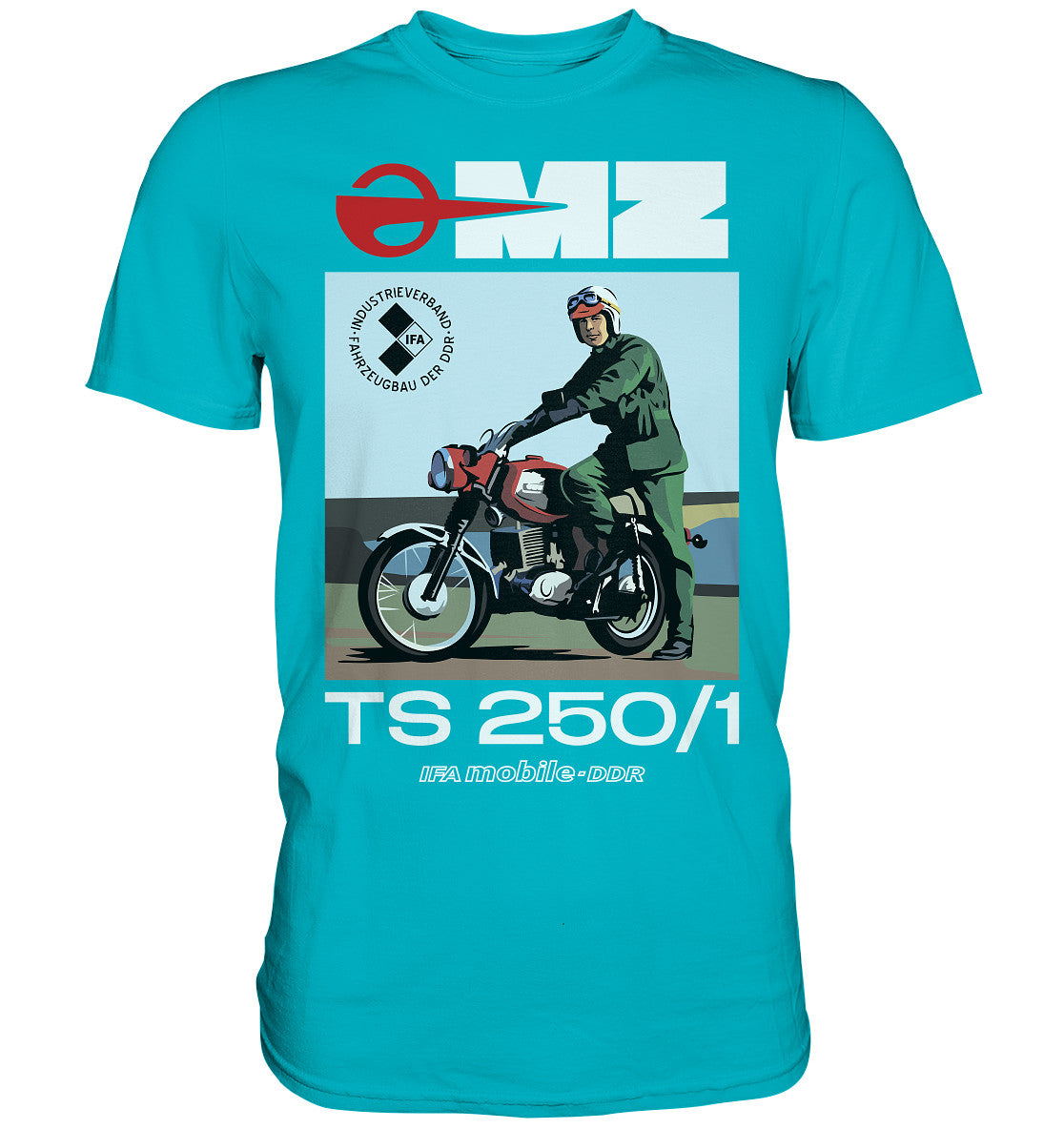 DDR Ostalgie Shirt Unisex • MZ TS 250 (ORIGINAL DDR-PLAKAT)