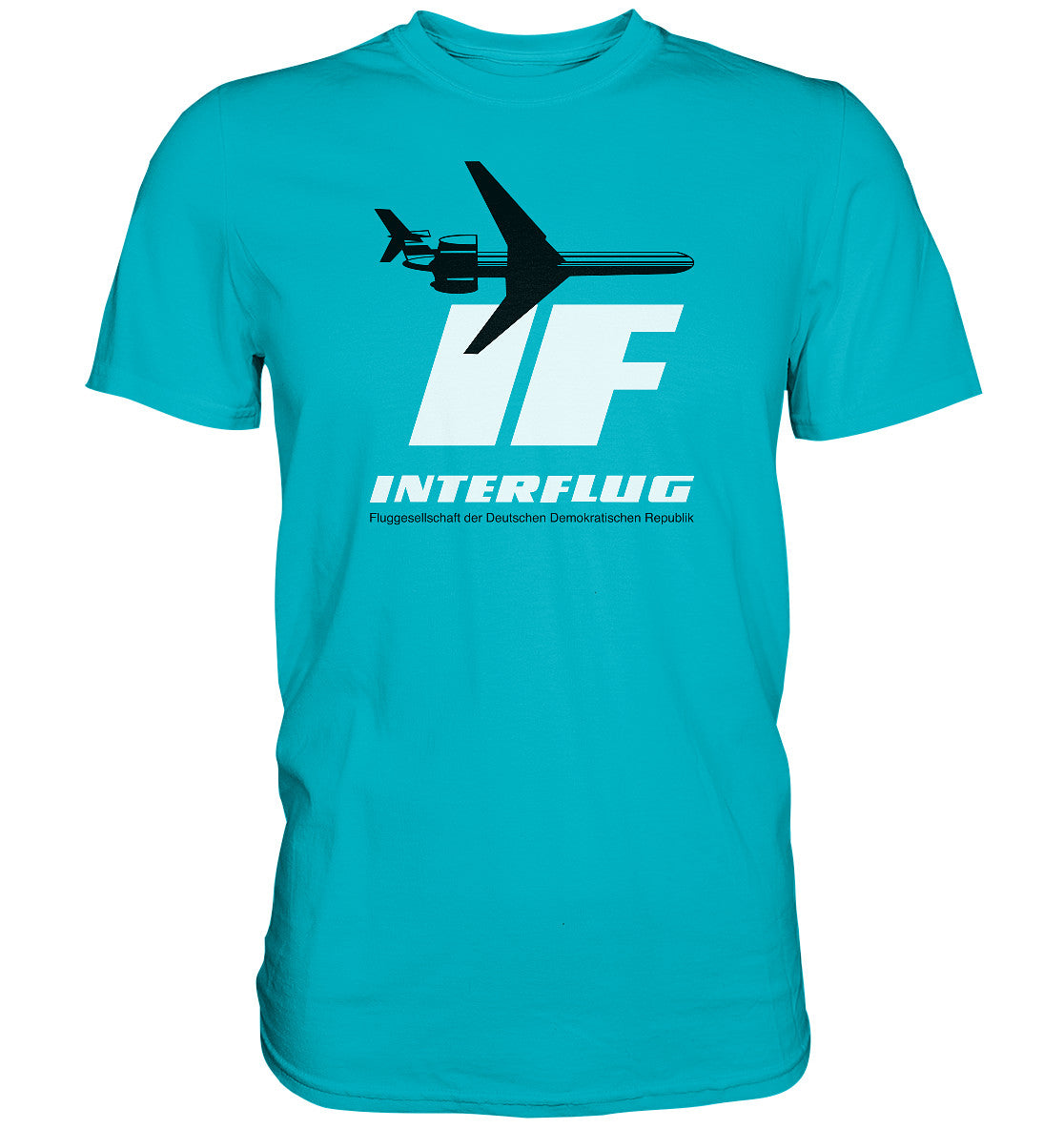 DDR Ostalgie Shirt Unisex • IF - INTERFLUG DDR - ORIGINAL WERBUNG