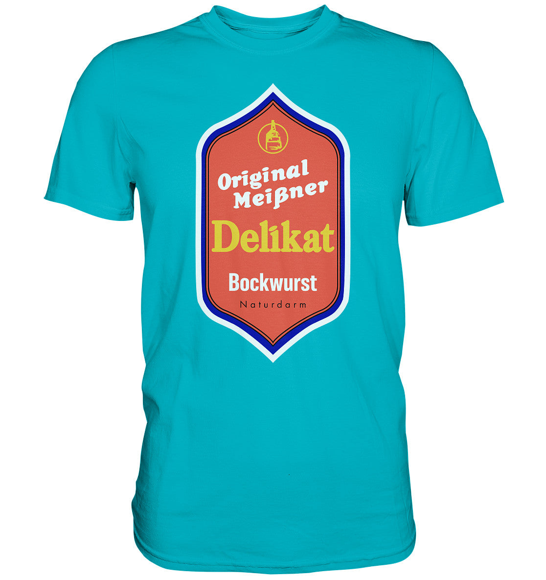 DDR Ostalgie Shirt Unisex • MEISSNER DELIKAT BOCKWURST