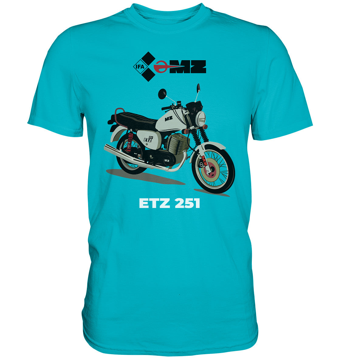 DDR Ostalgie Shirt Unisex • MZ ETZ 251 - ORIGINALWERBUNG