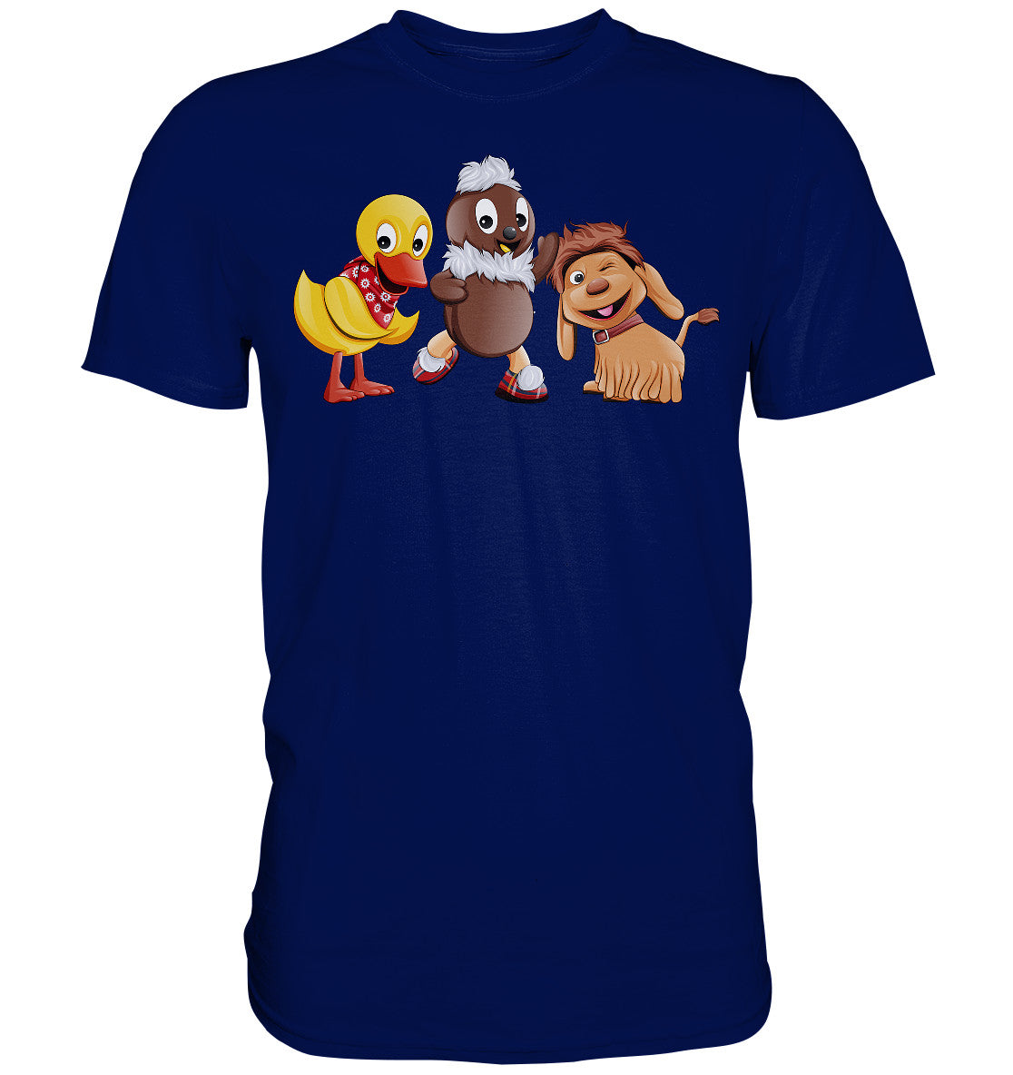 DDR Ostalgie Shirt Unisex • UNSER SANDMÄNNCHEN - PITTI, MOPPI & SCHNATTERINCHEN