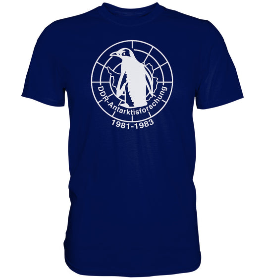 DDR Ostalgie Shirt Unisex • ANTARKTISFORSCHUNG DER DDR - 1981-1983, POSTSTEMPEL