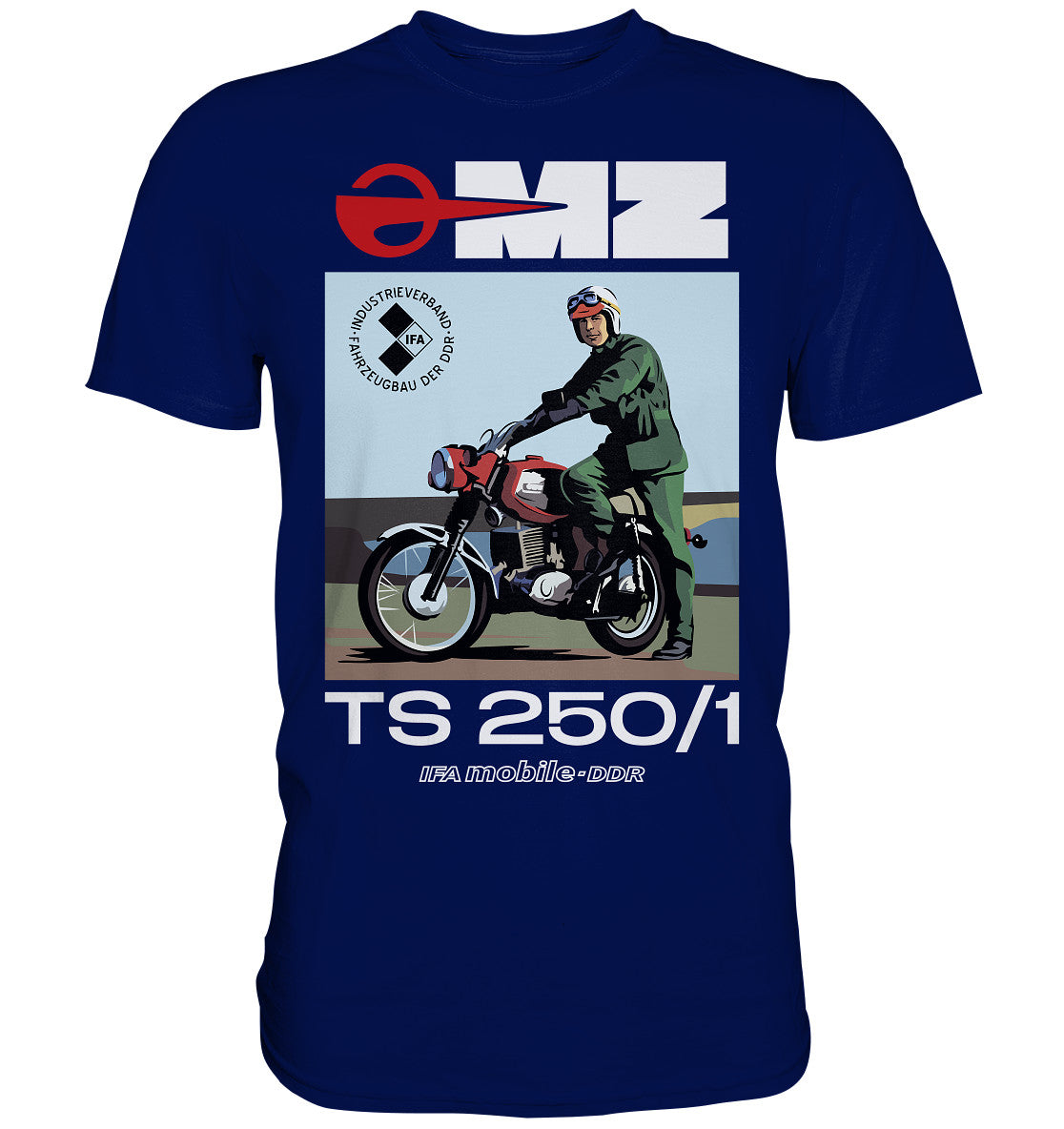 DDR Ostalgie Shirt Unisex • MZ TS 250 (ORIGINAL DDR-PLAKAT)
