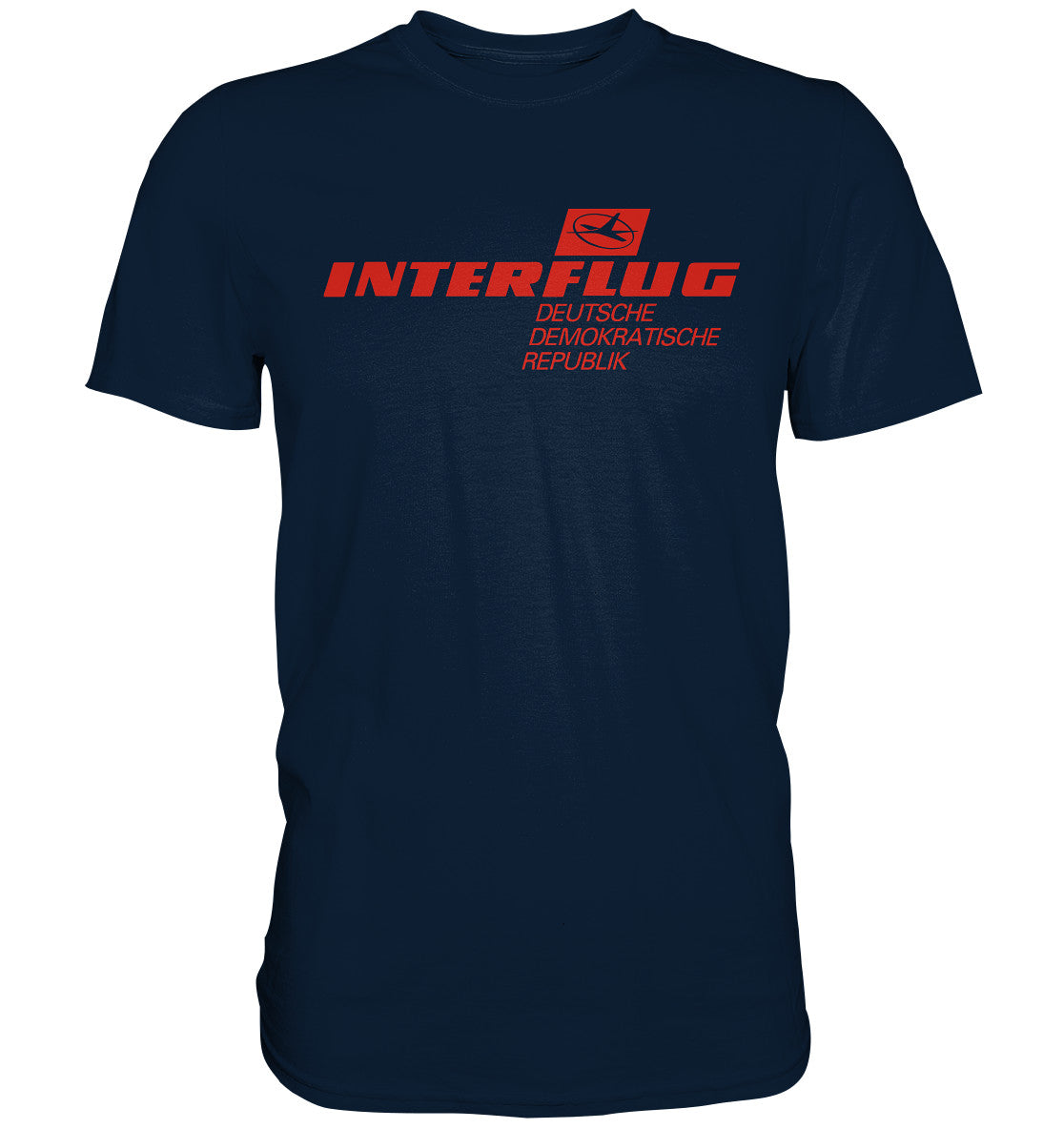 DDR Ostalgie Shirt Unisex • INTERFLUG - hell