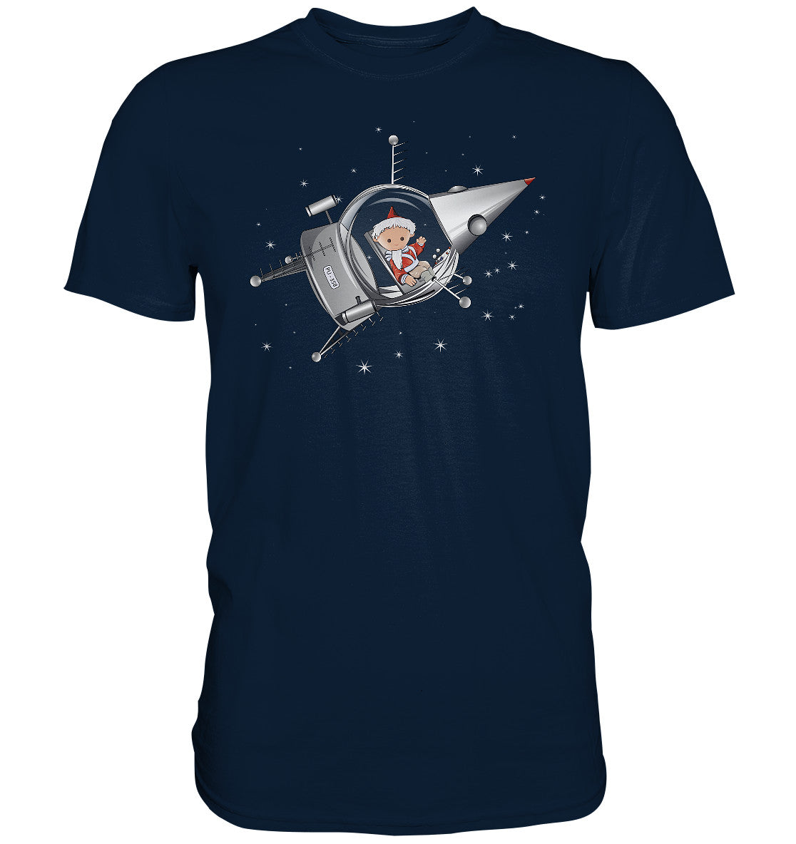 DDR Ostalgie Shirt Unisex • UNSER SANDMÄNNCHEN - IM KOSMOS (PU-358)