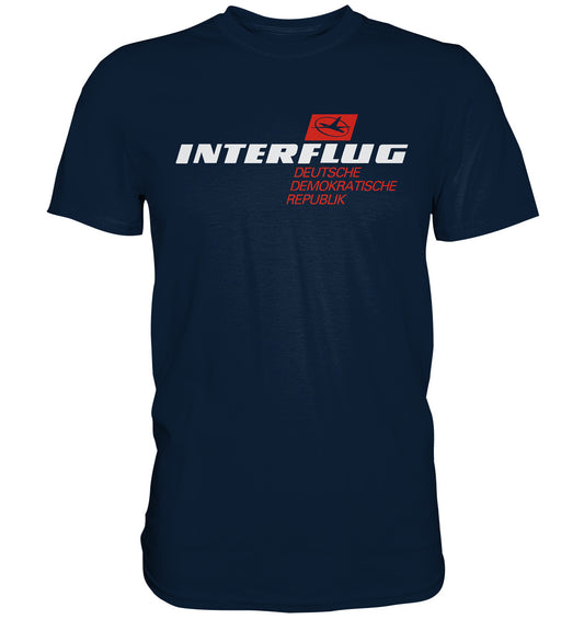 DDR Ostalgie Shirt Unisex • INTERFLUG - dunkel