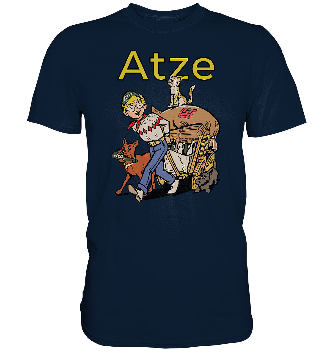 DDR Ostalgie Shirt Unisex • ATZE - TITEL ALTSTOFFE