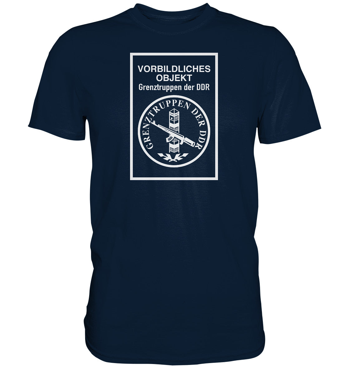 DDR Ostalgie Shirt Unisex • VORBILDLICHES OBJEKT - GRENZTRUPPEN DER DDR