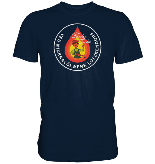 DDR Ostalgie Shirt Unisex • VEB MINERALÖLWERK LÜTZKENDORF