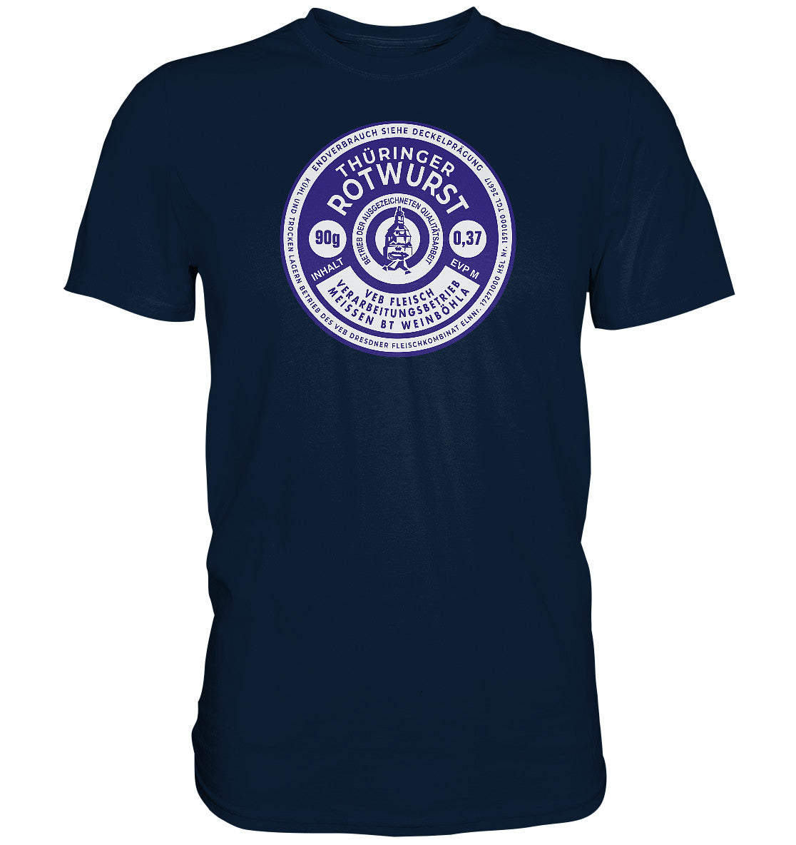 DDR Ostalgie Shirt Unisex • THÜRINGER ROTWURST KONSERVE