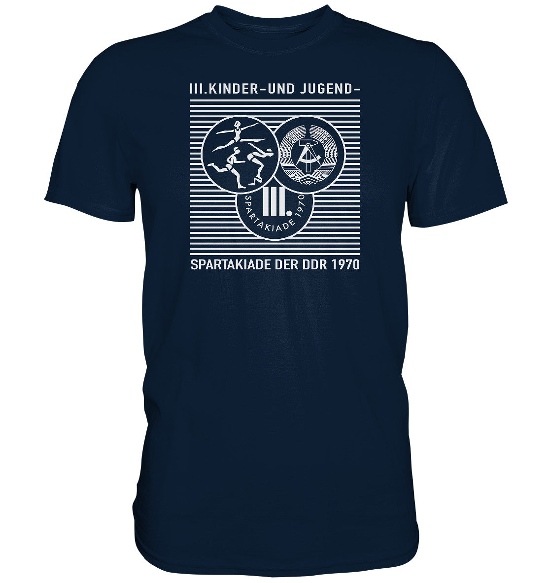 DDR Ostalgie Shirt Unisex • DDR KINDER- UND JUGENDSPARTAKIADE 1970