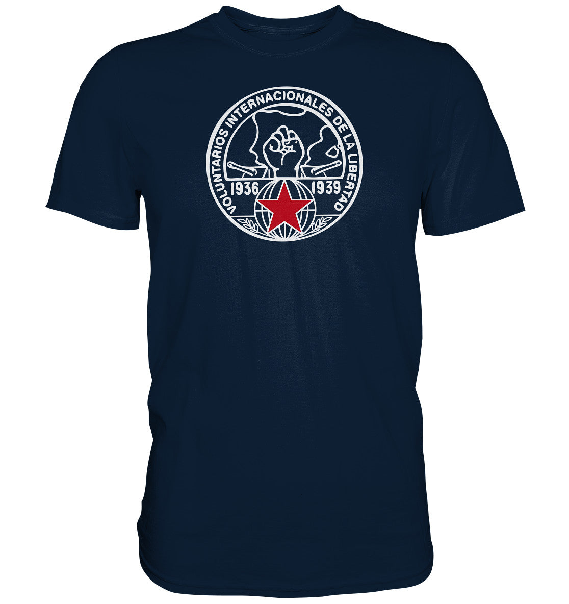 DDR Ostalgie Shirt Unisex • INTERNATIONALE BRIGADEN SPANIEN1936 - dunkel