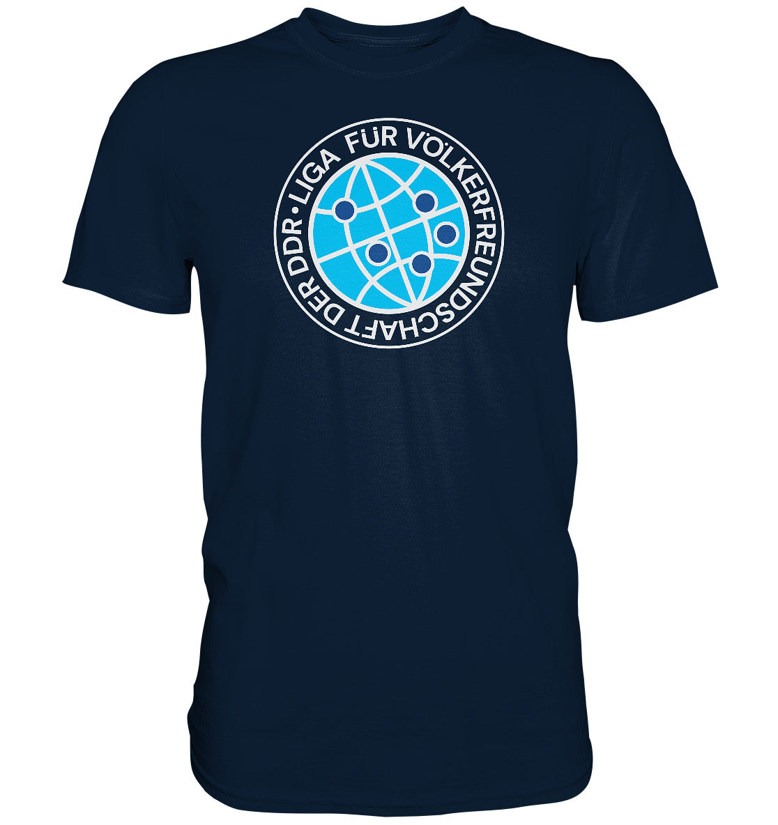DDR Ostalgie Shirt Unisex • LIGA FÜR VÖLKERFREUNDSCHAFT DER DDR