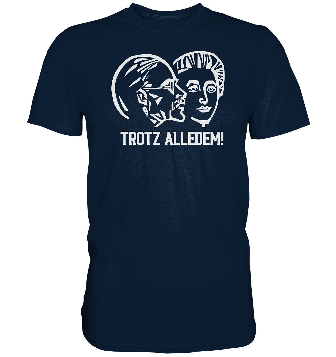 DDR Ostalgie Shirt Unisex • DDR STAATSRATSGEBÄUDE - TROTZ ALLEDEM!