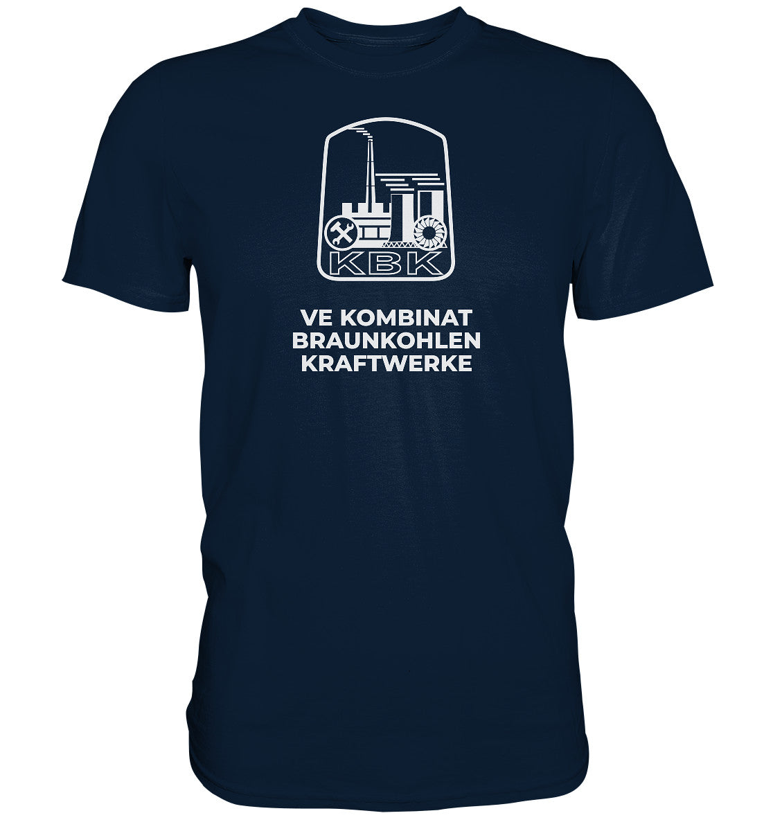 DDR Ostalgie Shirt Unisex • VE KOMBINAT BRAUNKOHLENKRAFTWERKE JÄNSCHWALDE