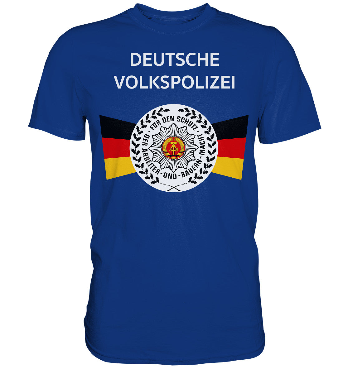 DDR Ostalgie Shirt Unisex • DEUTSCHE VOLKSPOLIZEI - ORIGINAL WIMPEL