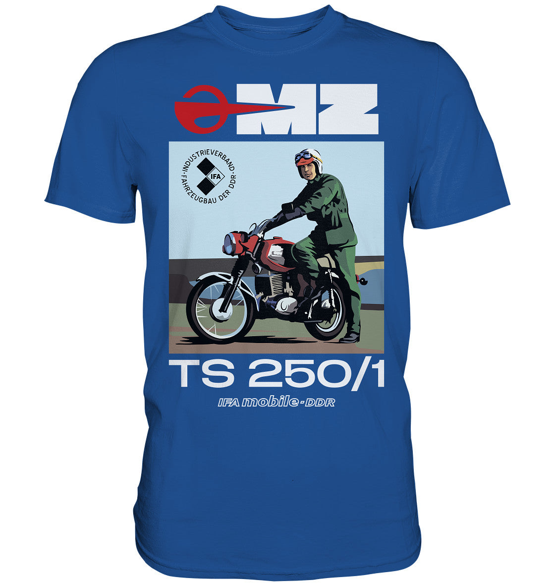 DDR Ostalgie Shirt Unisex • MZ TS 250 (ORIGINAL DDR-PLAKAT)
