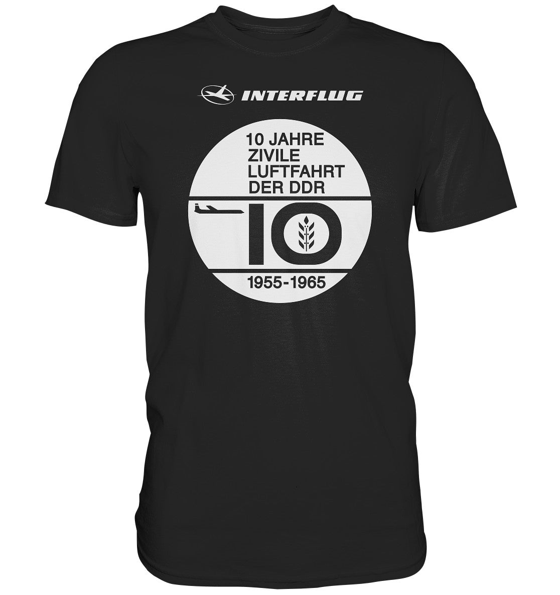 DDR Ostalgie Shirt Unisex • 10 JAHRE INTERFLUG