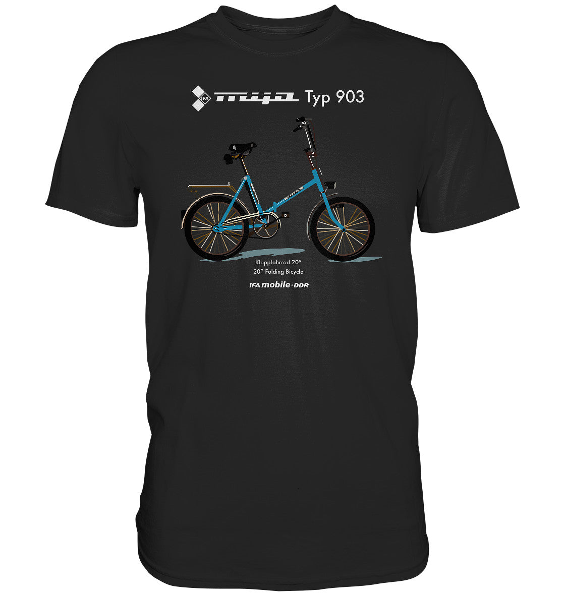 DDR Ostalgie Shirt Unisex • MIFA KLAPPRAD TYP 903 - ORIGINAL WERBUNG