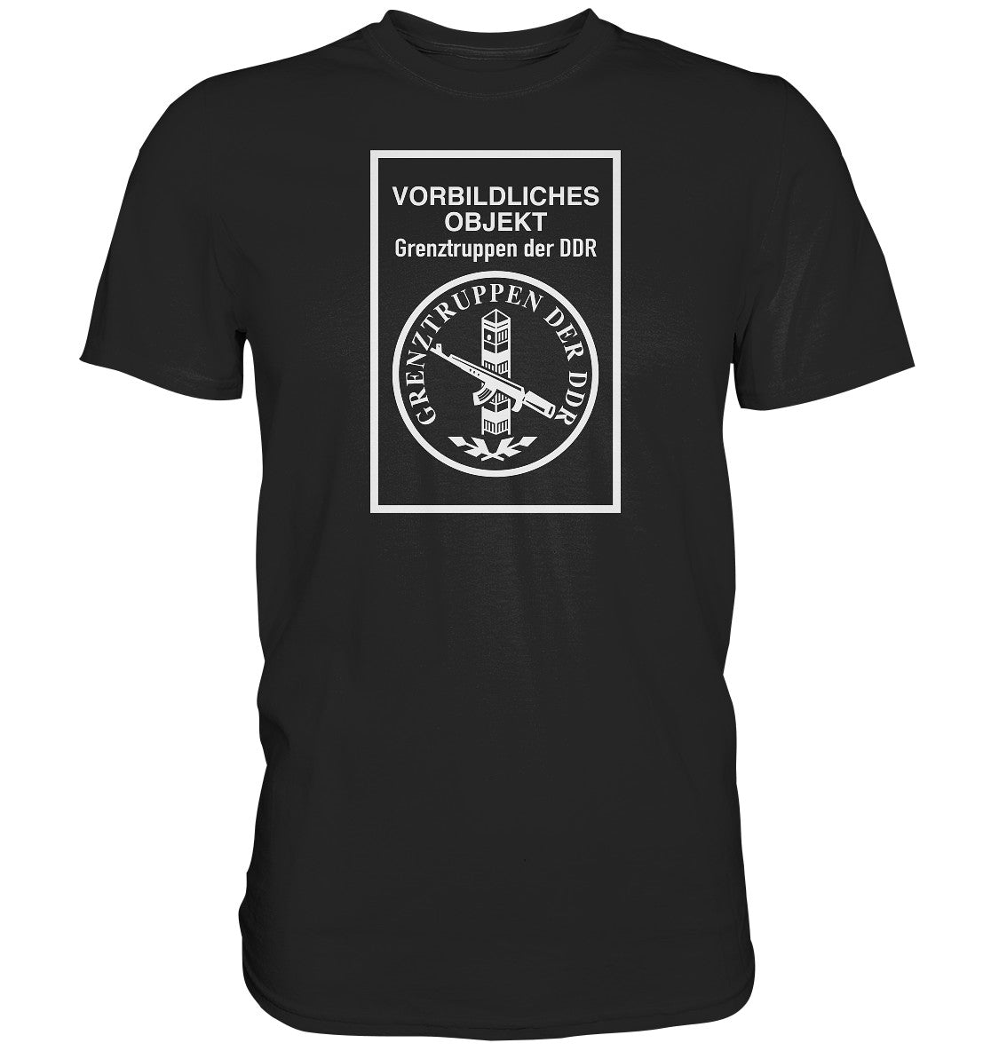 DDR Ostalgie Shirt Unisex • VORBILDLICHES OBJEKT - GRENZTRUPPEN DER DDR