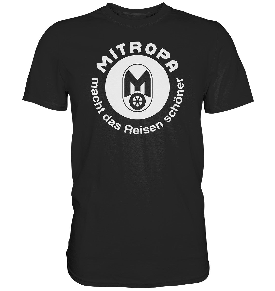 DDR Ostalgie Shirt Unisex • MITROPA MACHT DAS REISEN SCHÖNER - dunkel