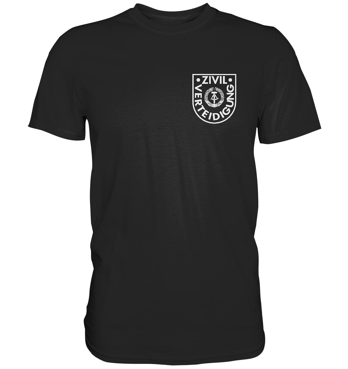 DDR Ostalgie Shirt Unisex • DDR ZIVILVERTEIDIGUNG - BRUSTBADGE