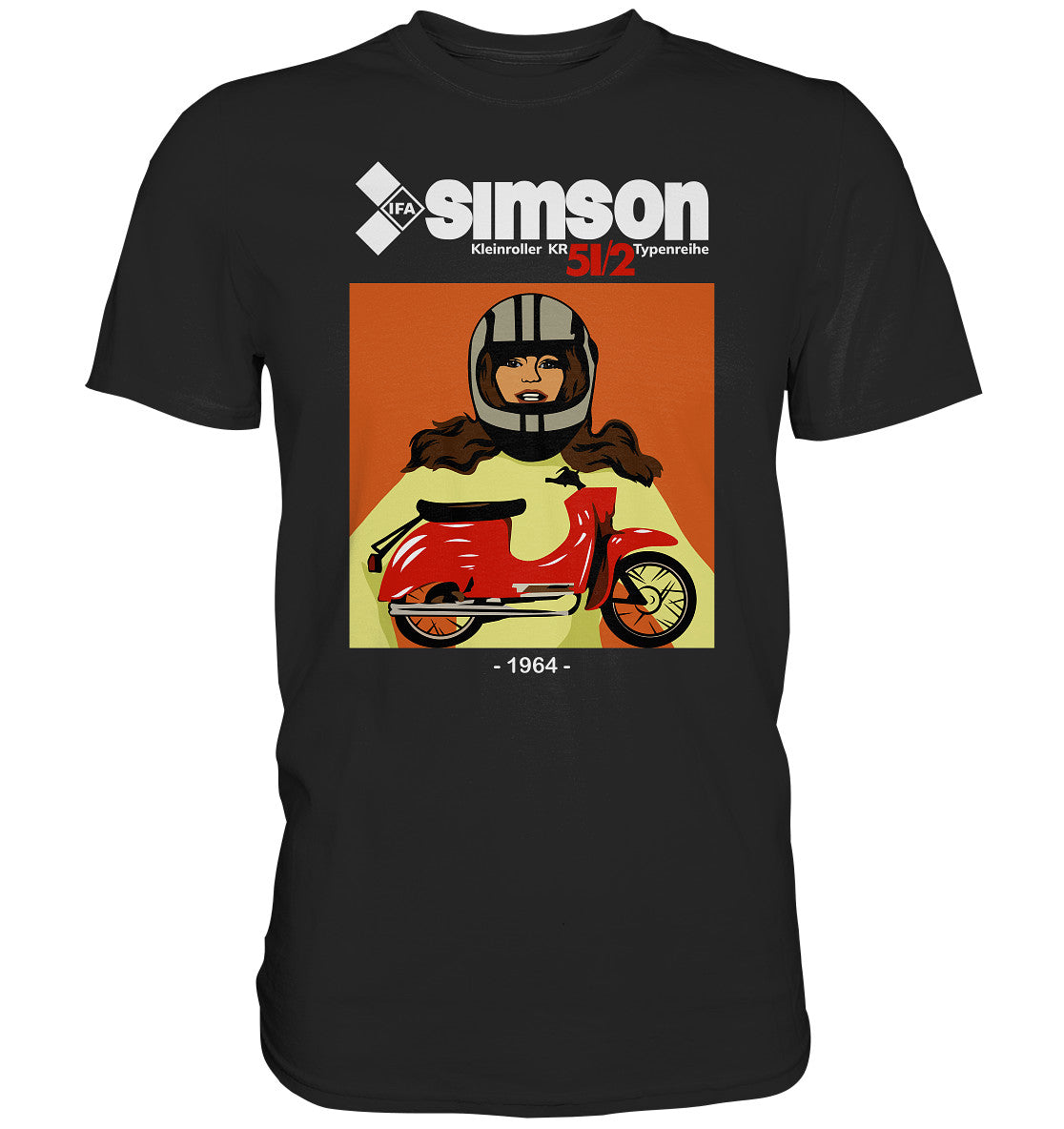 DDR Ostalgie Shirt Unisex • SIMSON SCHWALBE KR51-2 (1964)
