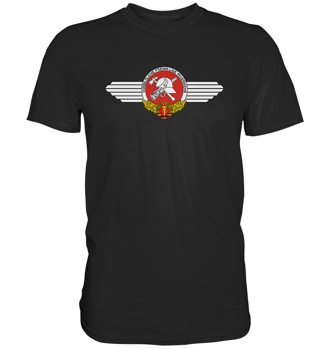 DDR Ostalgie Shirt Unisex • VORBILDLICHE FREIWILLIGE FEUERWEHR DER DDR