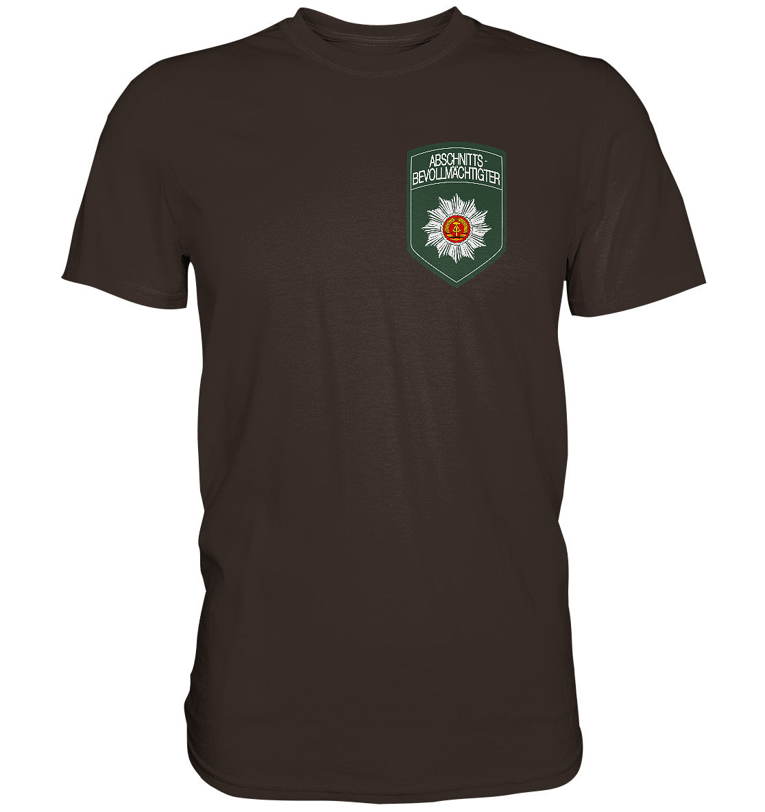 DDR Ostalgie Shirt Unisex • ABV - BRUST BADGE