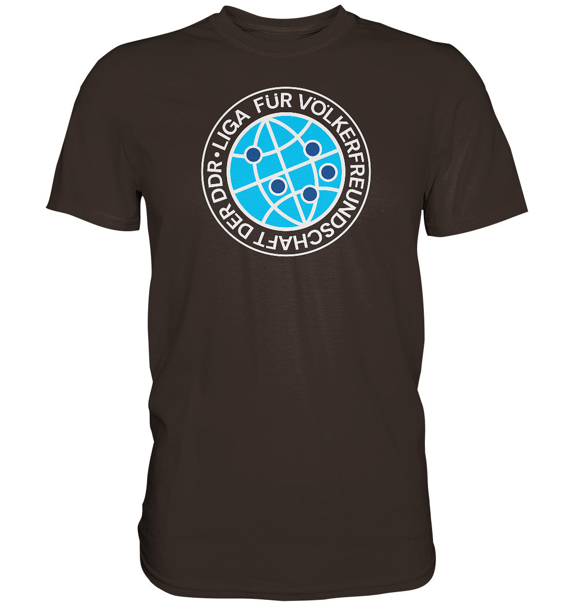 DDR Ostalgie Shirt Unisex • LIGA FÜR VÖLKERFREUNDSCHAFT DER DDR