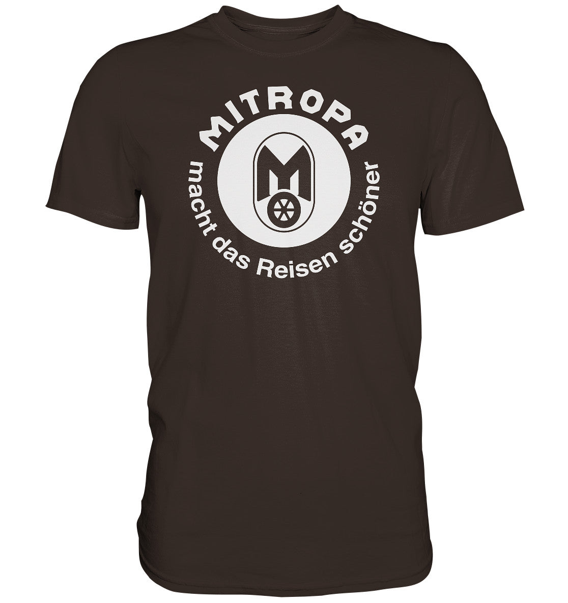DDR Ostalgie Shirt Unisex • MITROPA MACHT DAS REISEN SCHÖNER - dunkel