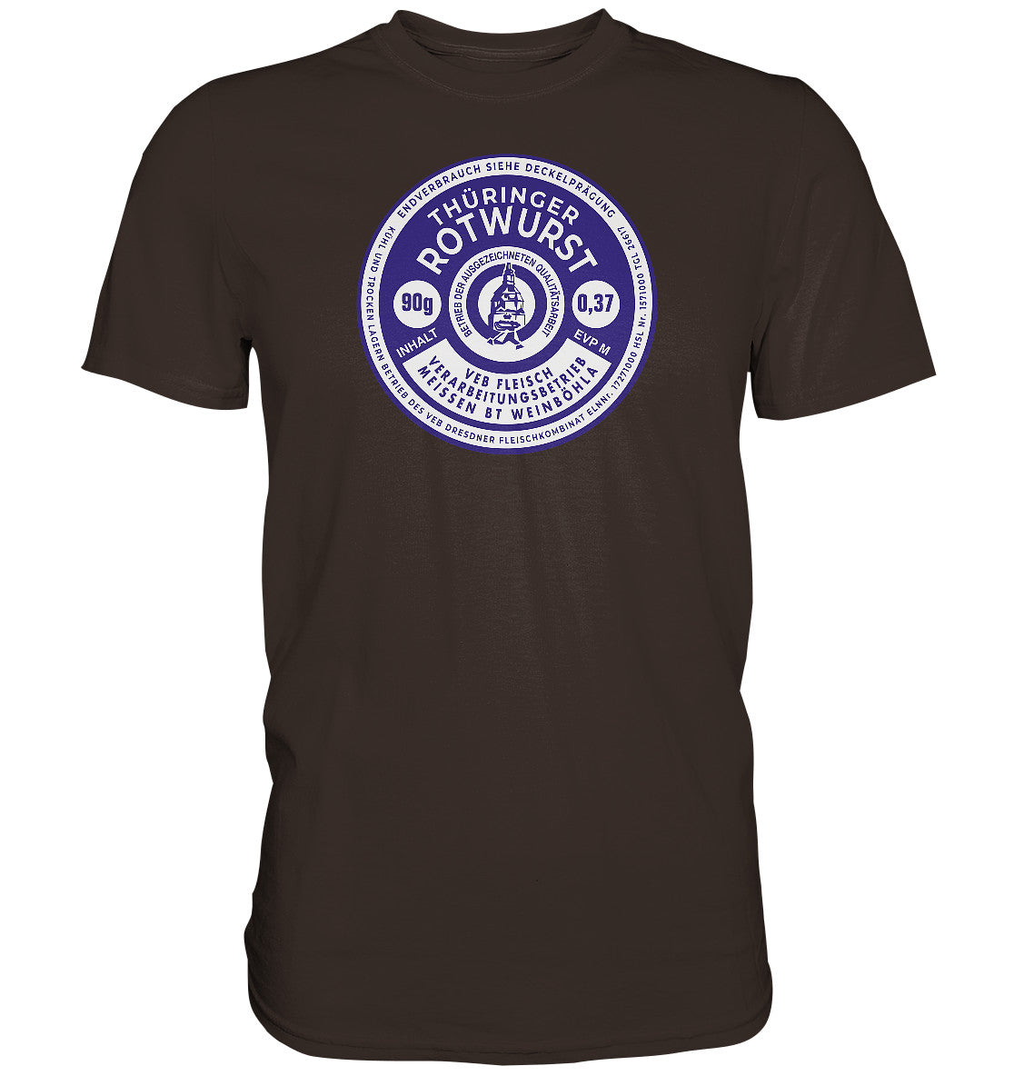 DDR Ostalgie Shirt Unisex • THÜRINGER ROTWURST KONSERVE