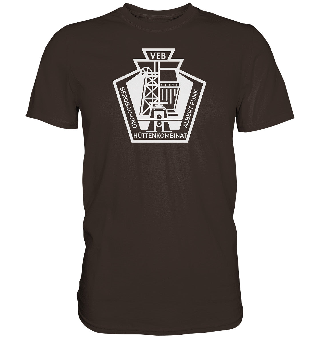 DDR Ostalgie Shirt Unisex • BERGBAU- UND HÜTTENKOMBINAT FREIBERG