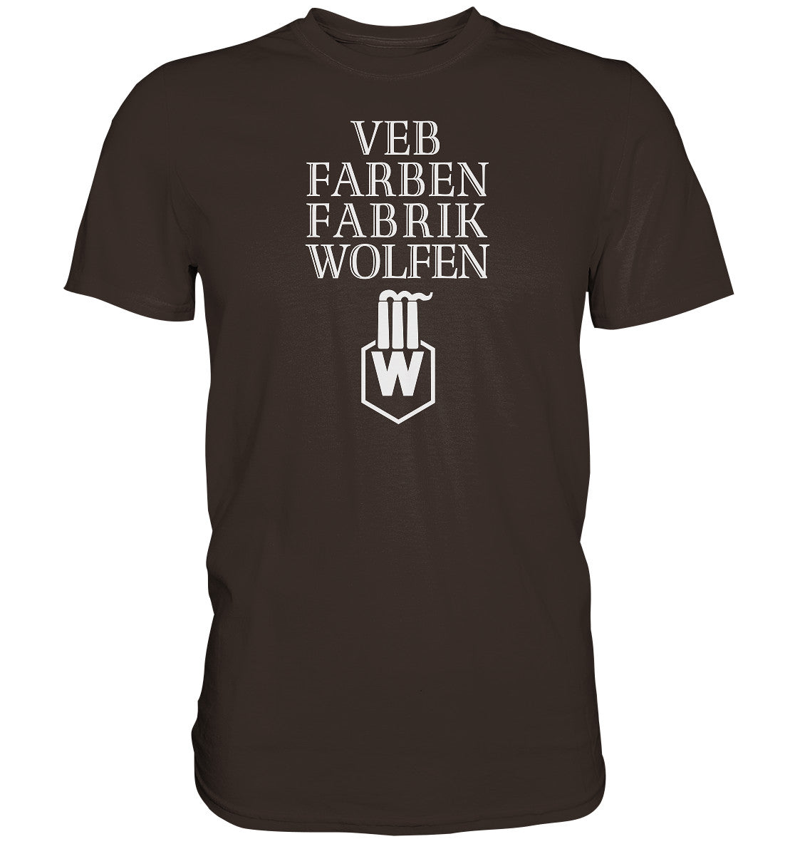 DDR Ostalgie Shirt Unisex • VEB FARBENFABRIK WOLFEN