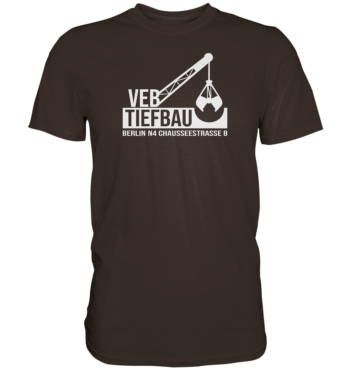 DDR Ostalgie Shirt Unisex • VEB TIEFBAU BERLIN