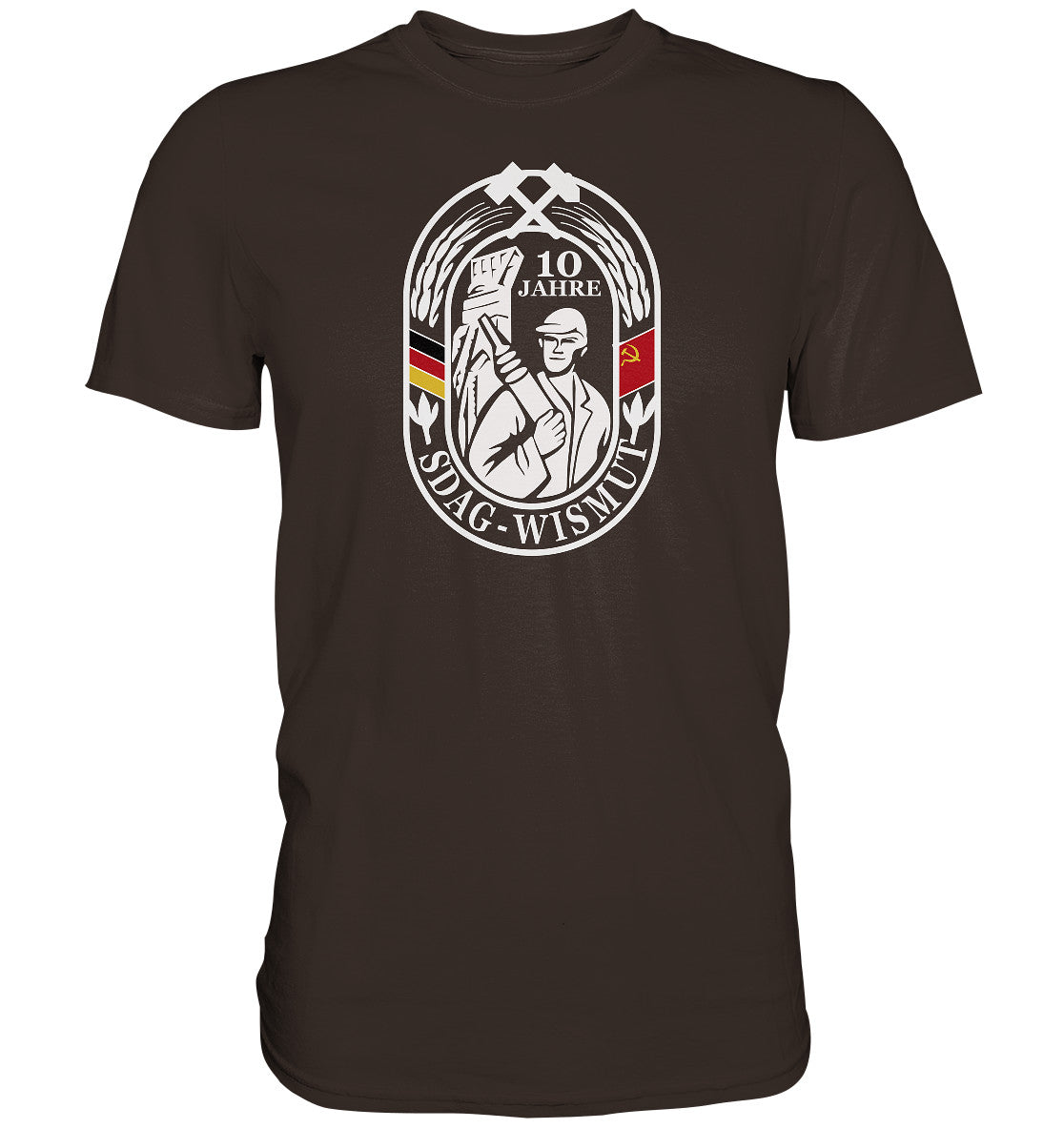 DDR Ostalgie Shirt Unisex • 10 JAHRE SDAG WISMUT