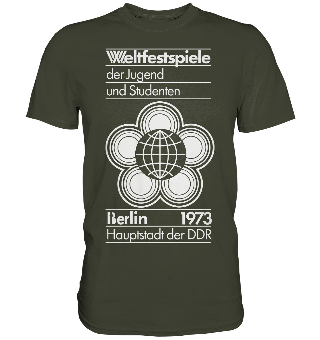 DDR Ostalgie Shirt Unisex • WELTFESTSPIELE BERLIN 1973 - PLAKATMOTIV