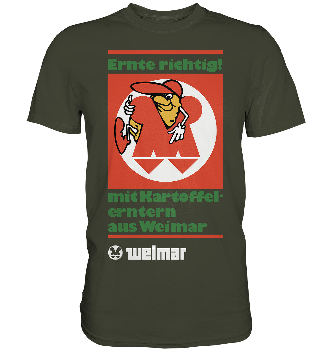 DDR Ostalgie Shirt Unisex • KARTOFFELERNTER AUS WEIMAR