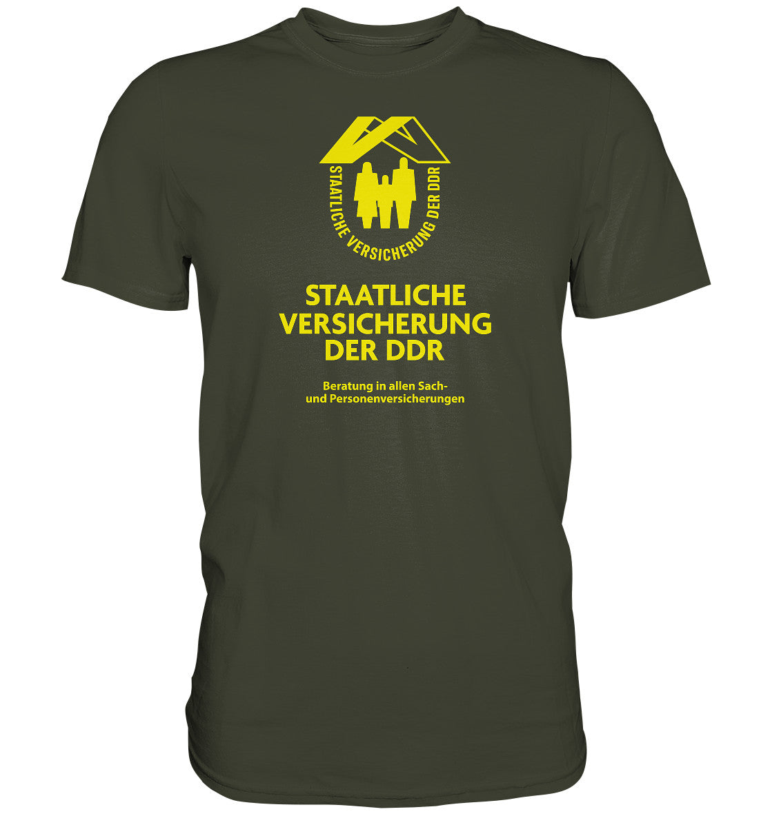 DDR Ostalgie Shirt Unisex • STAATLICHE VERSICHERUNG DER DDR