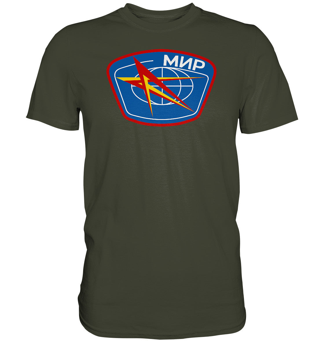 DDR Ostalgie Shirt Unisex • MIR - KOSMONAUTEN-BADGE