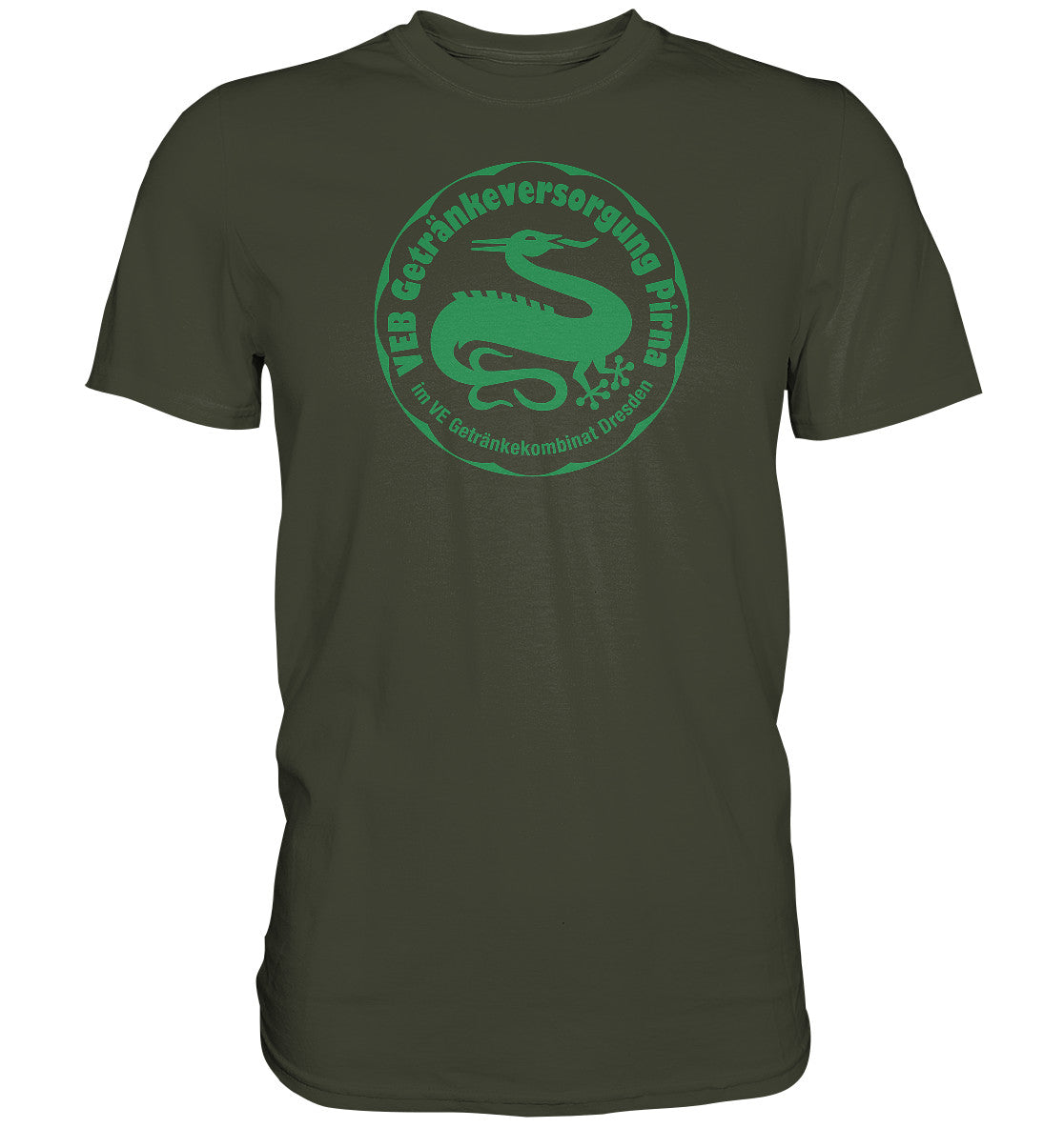 PREMIUM SHIRT UNISEX • VEB GETRÄNKEVERSORGUNG PIRNA, KOMBINAT DRESDEN