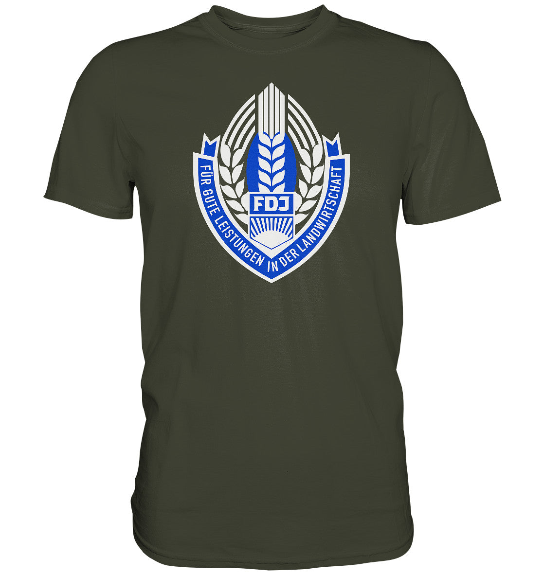 DDR Ostalgie Shirt Unisex • FDJ - FÜR GUTE LEISTUNGEN IN DER LANDWIRTSCHAFT