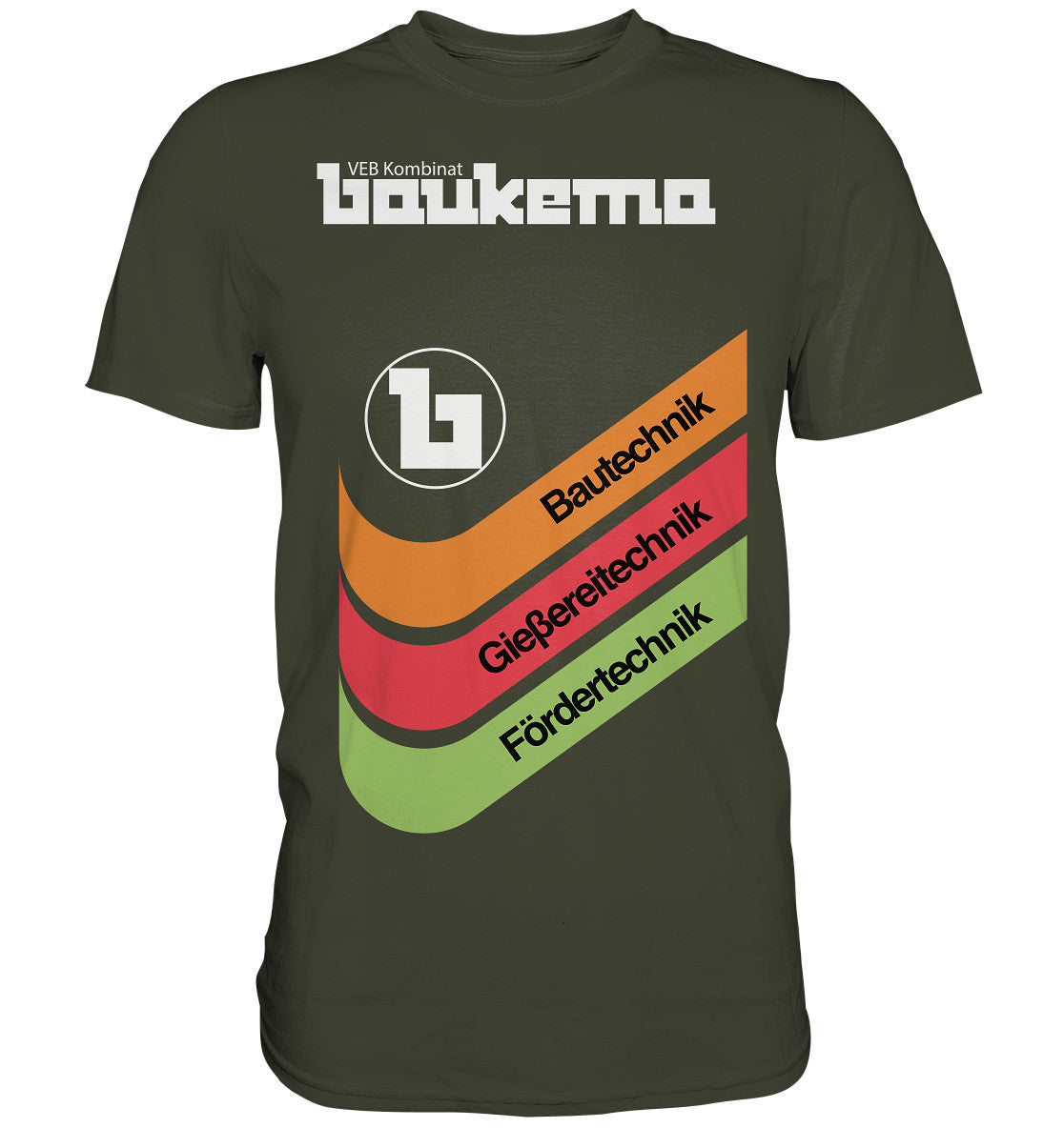 DDR Ostalgie Shirt Unisex • VEB KOMBINAT BAUKEMA
