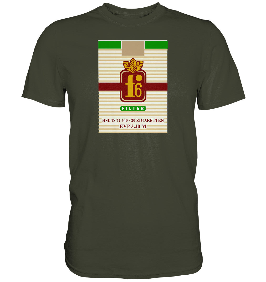 DDR Ostalgie Shirt Unisex • F6 FILTER ZIGARETTEN
