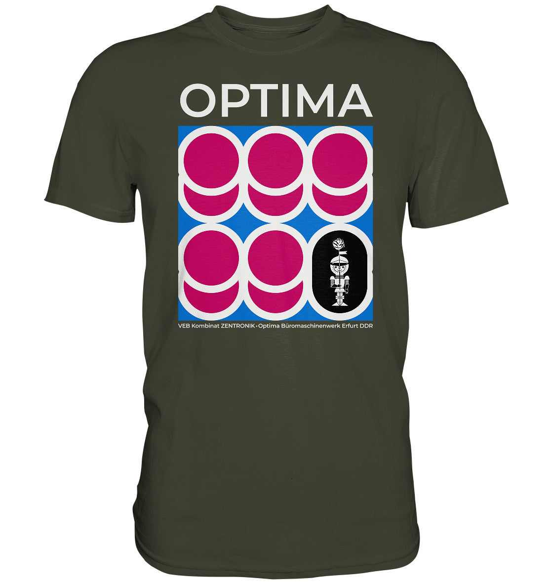 DDR Ostalgie Shirt Unisex • OPTIMA KOMBINAT ZENTRONIK ERFURT