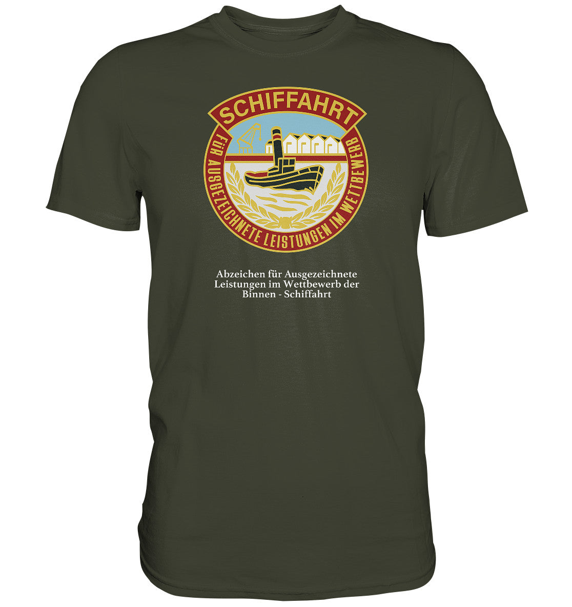 PREMIUM SHIRT UNISEX • BINNEN-SCHIFFAHRT - ABZEICHEN FÜR AUSGEZEICHNETE LEISTUNGEN