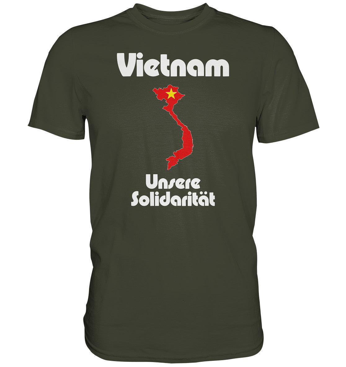 DDR Ostalgie Shirt Unisex • SOLIDARITÄT MIT VIETNAM