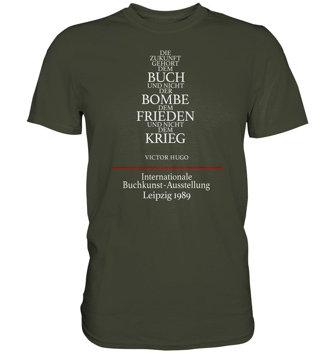 DDR Ostalgie Shirt Unisex • BUCHKUNST-AUSSTELLUNG LEIPZIG 1989